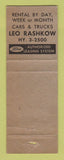 Matchbook Cover - Don Roberts Ford Leasing Chicago IL WEAR