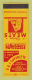 Matchbook Cover - E&J Superette Grocery Chicago IL SAMPLE WORN BACK