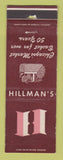 Matchbook Cover - Hillman's Grocery Chicago IL POOR STRIKER