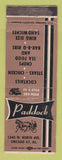 Matchbook Cover - Paddock Restaurant Chicago IL WEAR
