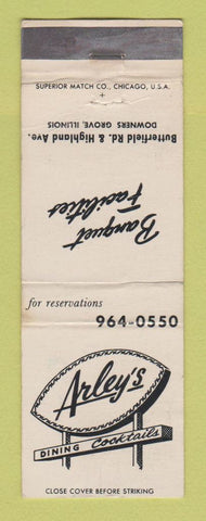 Matchbook Cover - Arley's Restaurant Downers Grove IL WEAR