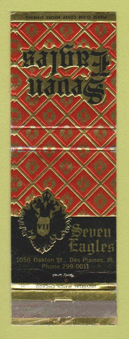 Matchbook Cover - Seven Eagles Des Plaines IL