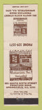 Matchbook Cover - Heritage House Restaurants Springfield IL