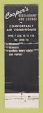 Matchbook Cover - Cooper's Restaurant Arlington Heights IL