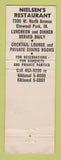 Matchbook Cover - Nielsen's Village Chicago IL WEAR