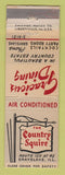 Matchbook Cover - The Country Squire Restaurant Grayslake IL