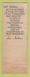 Matchbook Cover - Leo Andrews Cocktail Lounge Chicago IL WORN