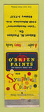 Matchbook Cover - O'Brien Paints Robert Paulson Chicago IL WORN
