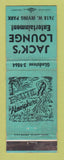 Matchbook Cover - Jack's Lounge Chicago IL girlie WORN