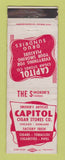 Matchbook Cover - Capitol Cigar Stores Tobacco Chicago IL WEAR