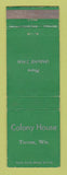 Matchbook Cover - Colony House Trevor WI
