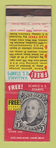 Matchbook Cover - Stamp Offer HE Harris Boston MA