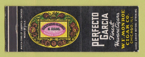 Matchbook Cover - Perfecto Garcia Cigars Chicago IL WF Monroe