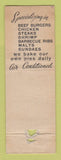 Matchbook Cover - Salin's Drive in Chicago IL girlie POOR
