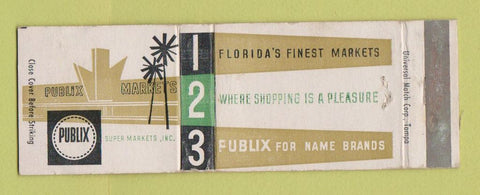 Matchbook Cover - Publix Grocery Stores WEAR