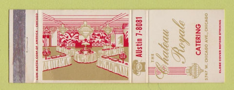 Matchbook Cover - Chateau Royale Catering Chicago IL WEAR