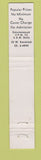 Matchbook Cover - Brass Rail Restaurant Chicago IL WEAR 10 Strike