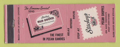 Matchbook Cover - Stuckey's Pecan Shoppes Eastman GA CHAIN WEAR