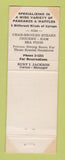 Matchbook Cover - The Pancake House Marshalltown IA