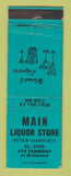 Matchbook Cover - Main Liquor Store Chicago? IL WEAR