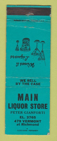 Matchbook Cover - Main Liquor Store Chicago? IL WEAR