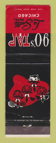 Matchbook Cover - Lasalle Hotel Chicago IL 90's Tap Lotus Room WEAR