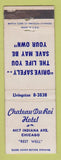 Matchbook Cover - Chateau Du Roi Hotel Chicago IL WORN