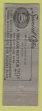 Matchbook Cover - Seiberling Tires Chicago IL Joe's Tire Supply WORN
