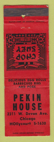 Matchbook Cover - Pekin House Chinese Restaurant Chicago IL WORN