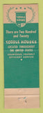 Matchbook Cover - Toodle House CHAIN