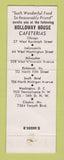 Matchbook Cover - Holloway House Restaurant Skokie IL WORN