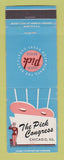 Matchbook Cover - Pick Congress Hotel Chicago IL