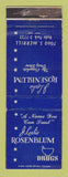 Matchbook Cover - J Leslie Rosenblum Drug Store Chicago IL WEAR