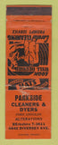 Matchbook Cover - Parkside Cleaners Dyers Chicago IL POOR