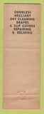 Matchbook Cover - Edgebrook Cleaners Chicago IL WEAR