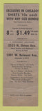 Matchbook Cover - White Star Laundry Cleaners Chicago IL