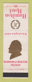 Matchbook Cover - Hamilton Hotel Chicago IL WEAR