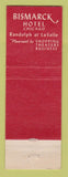 Matchbook Cover - Bismarck Hotel Chicago IL