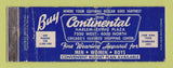 Matchbook Cover - Continental Clothes Store Chicago IL WORN Full Length
