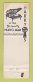 Matchbook Cover - Harry's Restaurant Omaha NE WORN