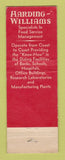 Matchbook Cover - Harding Williams Restaurant Chicago IL WORN