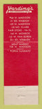 Matchbook Cover - Harding's Restaurant Chicago IL