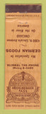 Matchbook Cover - Heidelberger Fass Restaurant Chicago IL German