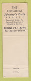 Matchbook Cover - Johnny's Restaurant Omaha NE WEAR