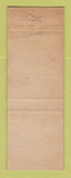 Matchbook Cover - Unique Restaurant Three Rivers MI WEAR