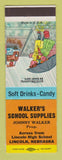 Matchbook Cover - Walker's School Supplies Lincoln NE SAMPLE