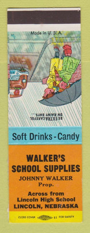 Matchbook Cover - Walker's School Supplies Lincoln NE SAMPLE