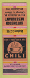 Matchbook Cover - Hutcheson Restaurant Chicago IL WEAR