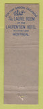 Matchbook Cover - Murray's Restaurants Montreal Toronto Ottawa