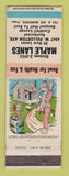 Matchbook Cover - Maple Lanes Bowling Chicago IL hillbilly WEAR